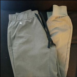 Figs Heather Olive Scrub Pants